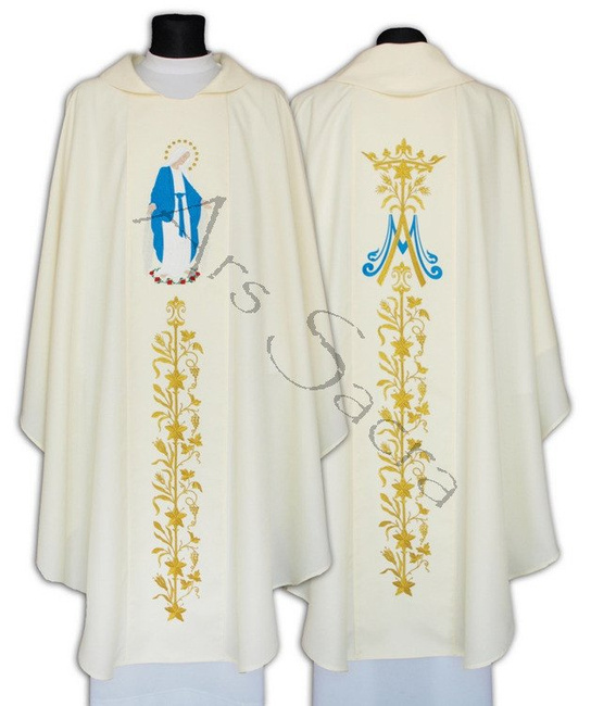 Chasuble mariale  "Notre-Dame des Grâces" 629-K