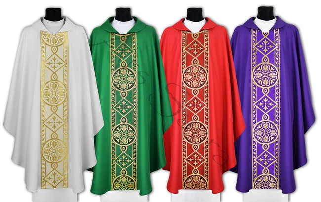 Set of 4 chasubles SET-013
