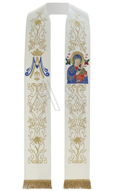Gothic stole "Our Lady of Perpetual Help" SH26-K