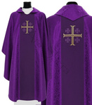 Chasuble gothique "Croix de Jérusalem" 725-F25