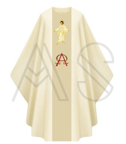 Chasuble gothique "Jésus est ressuscité" G444-AF