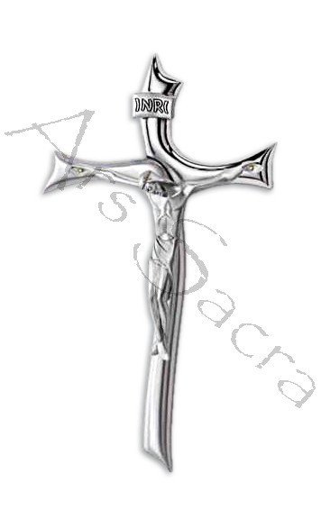 Croix en métal argenté KSv