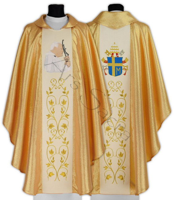 Casulla gótica "Papa Juan Pablo II" 568-G